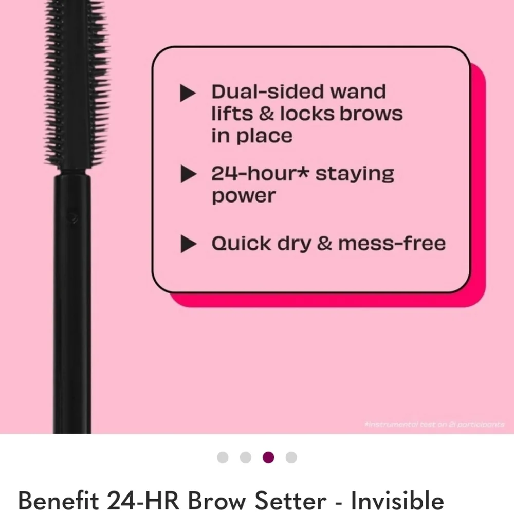 NEW  Benefit ★ 24-HR Brow Setter 24-Hour Invisible Gel Travel Size ★ in Box ★